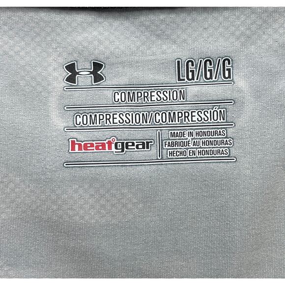 5-90 UNDER ARMOUR Men's Compression Top Camo Stars Gray Lg - Picture 5 of 13